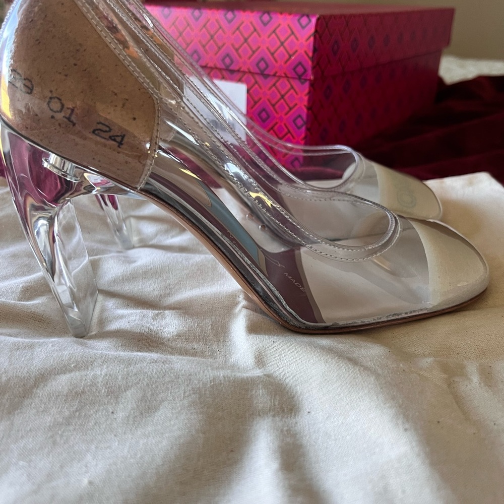 Tory BURCH Clear pumps 90mm Square Toe heel